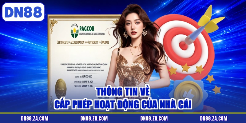 Thông tin về cấp phép hoạt động của nhà cái